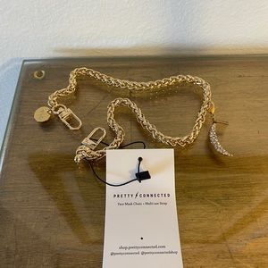 Sequin x Pretty Connected Face Mask Chain & Moon Charm